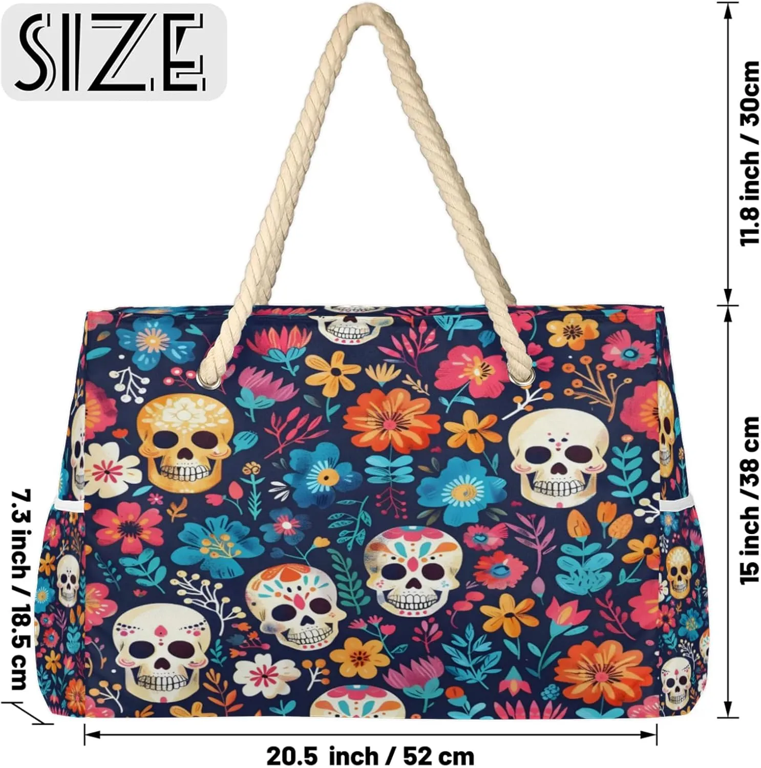 Large Beach Tote Bags with Zipper, Beach Bag for Women, Waterproof Sandproof Pool Swim Bags, Travel Tote Bag