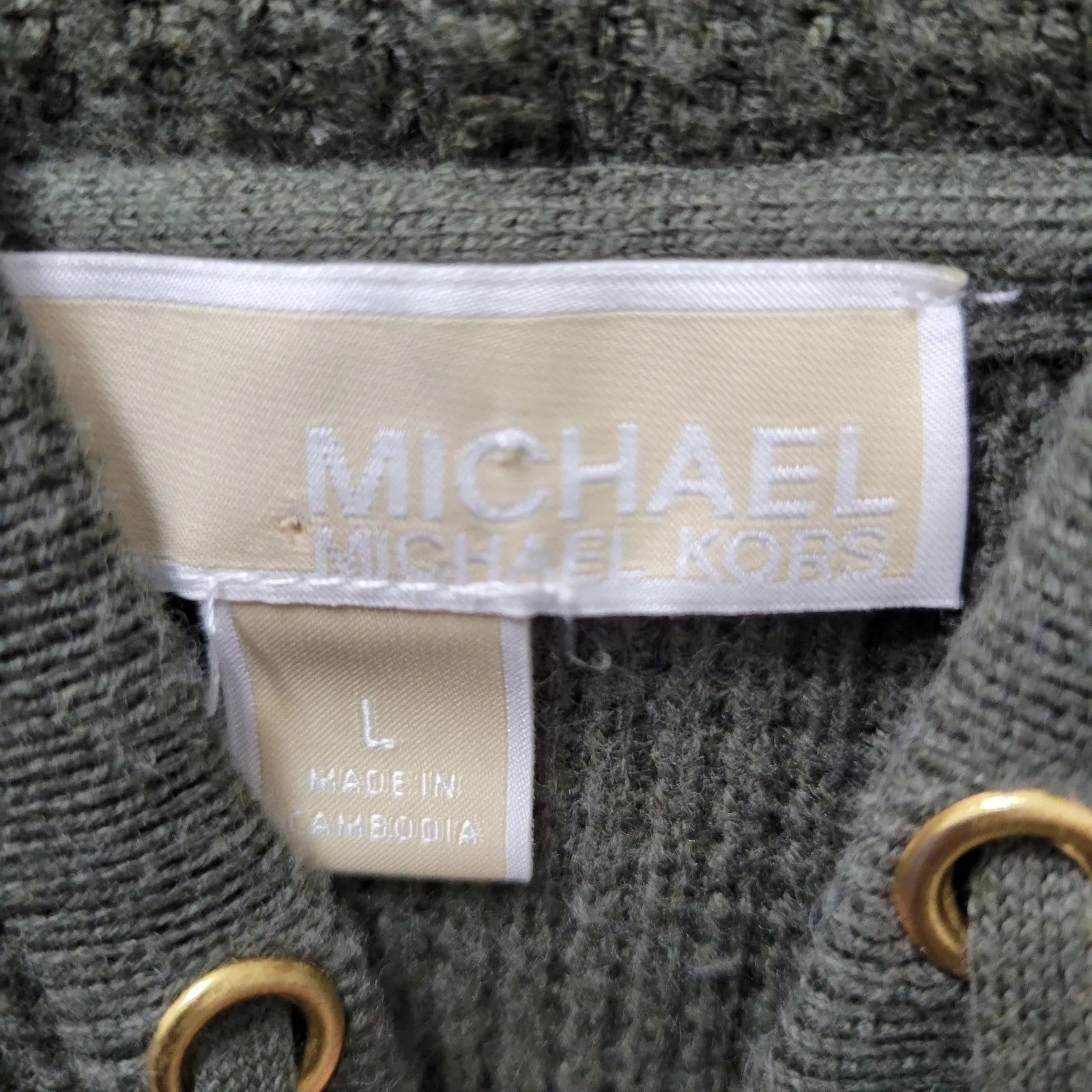 Large Loyal customers Hoodie Sweatshirt Simple Condition Kors Michael Excellent Size Pullover Women's