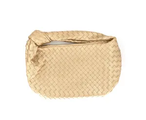 Large Woven Knotted Handle Purse