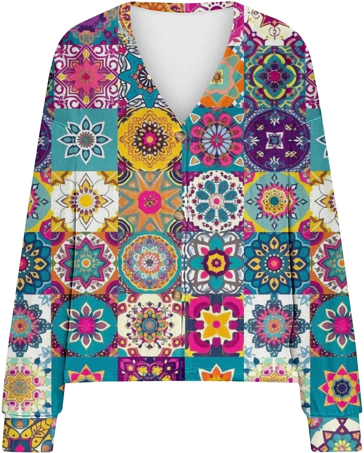 Lastesso Cardigan Sweaters for Women Cute Crochet Flower Sweaters Long Sleeve Knit Fall Fashion Outfits Comfy Cardigans