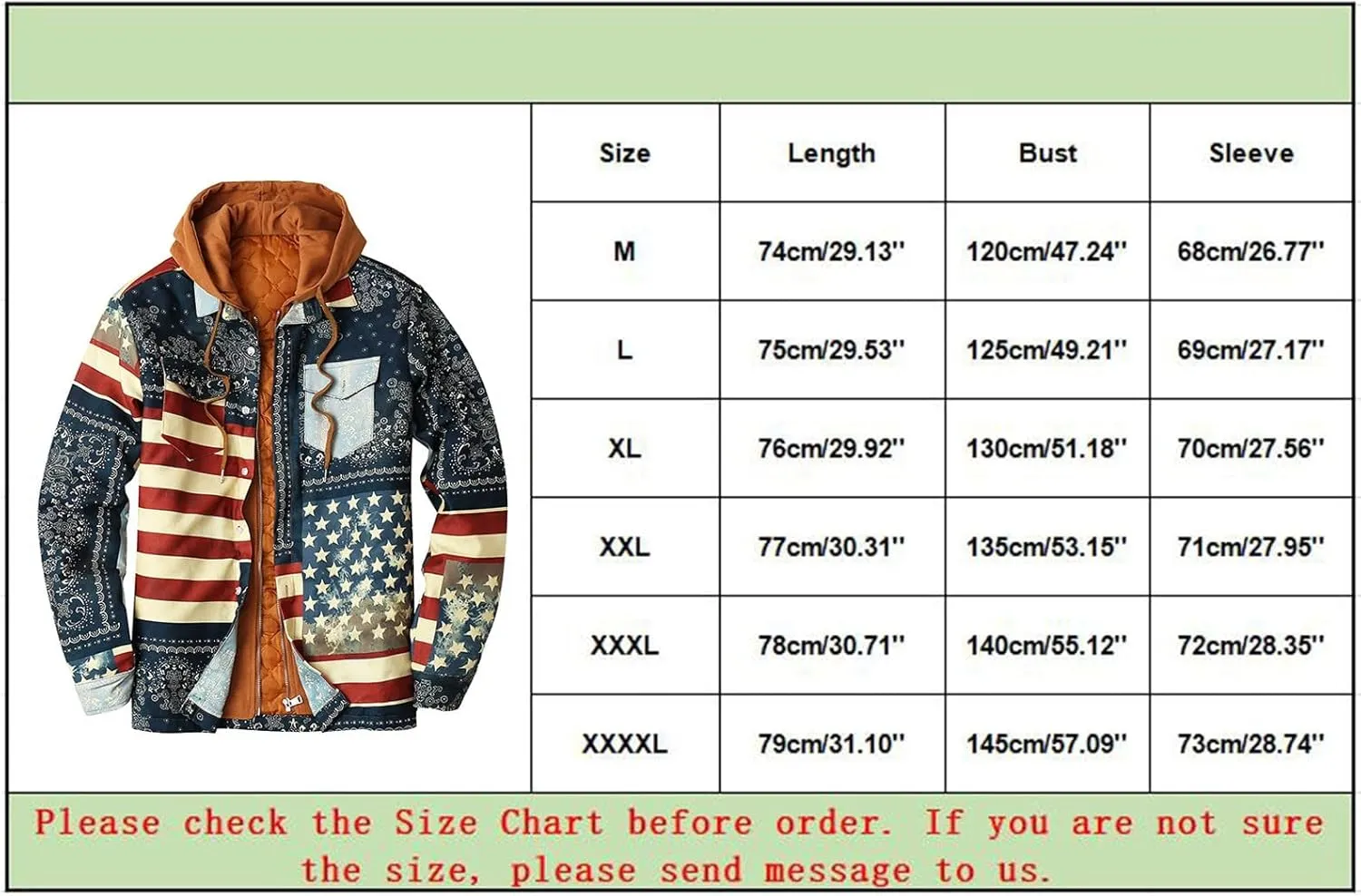 LCMTWX Mens Plaid Jacket And Autumn Retro Print Hooded Zipper Pocket Long Sleeve Shirt Patchwork Jacket Casual Long Sherpa