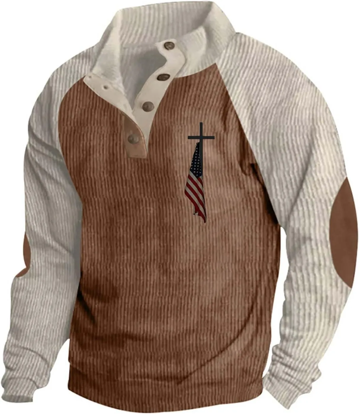 LCMTWX Mens Sweater Mock Neck Collar Button Sweatshirt 1/4 Top Button Long Sleeve Jacket Outdoor Fashion Sweater Collar