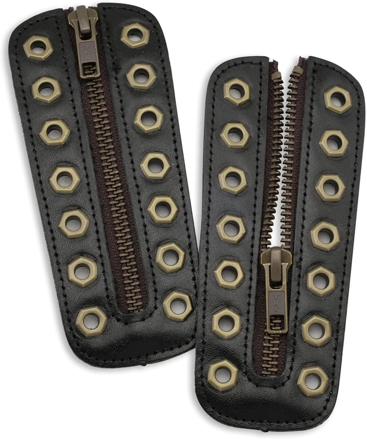 Leather Lace-in Boot Zipper Inserts for All Brands, Tieless Shoe Laces