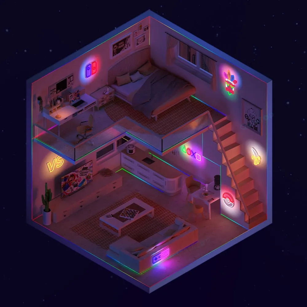 LED Light Gaming Night Light Decor
