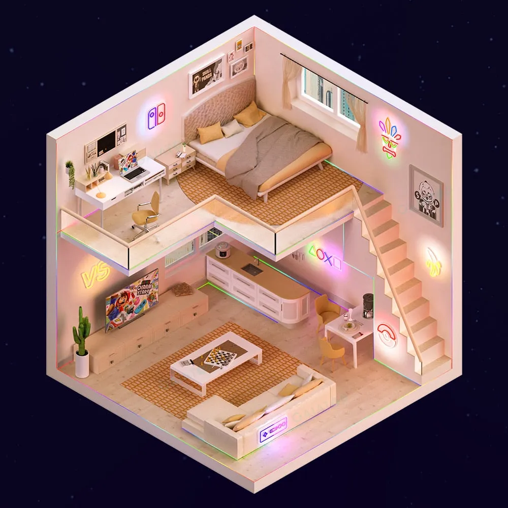 LED Light Gaming Night Light Decor