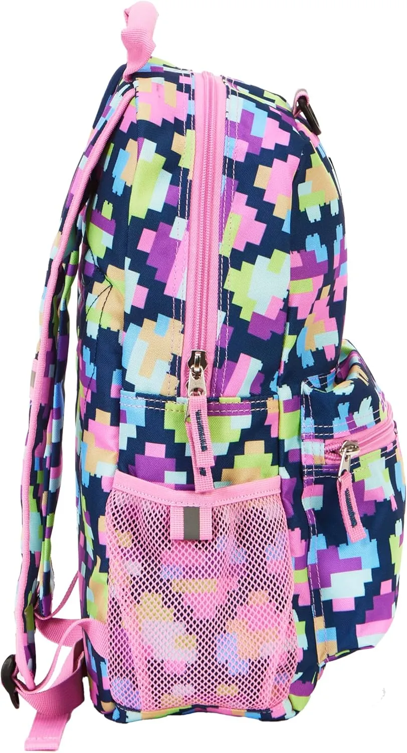 LEGO ICONIC PRINTS BACKPACK - NEON BRICK HEARTS