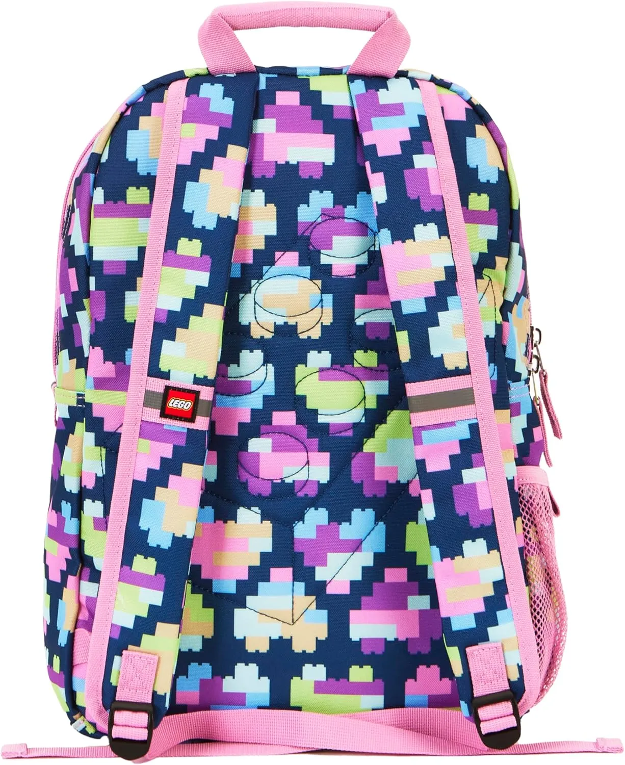 LEGO ICONIC PRINTS BACKPACK - NEON BRICK HEARTS