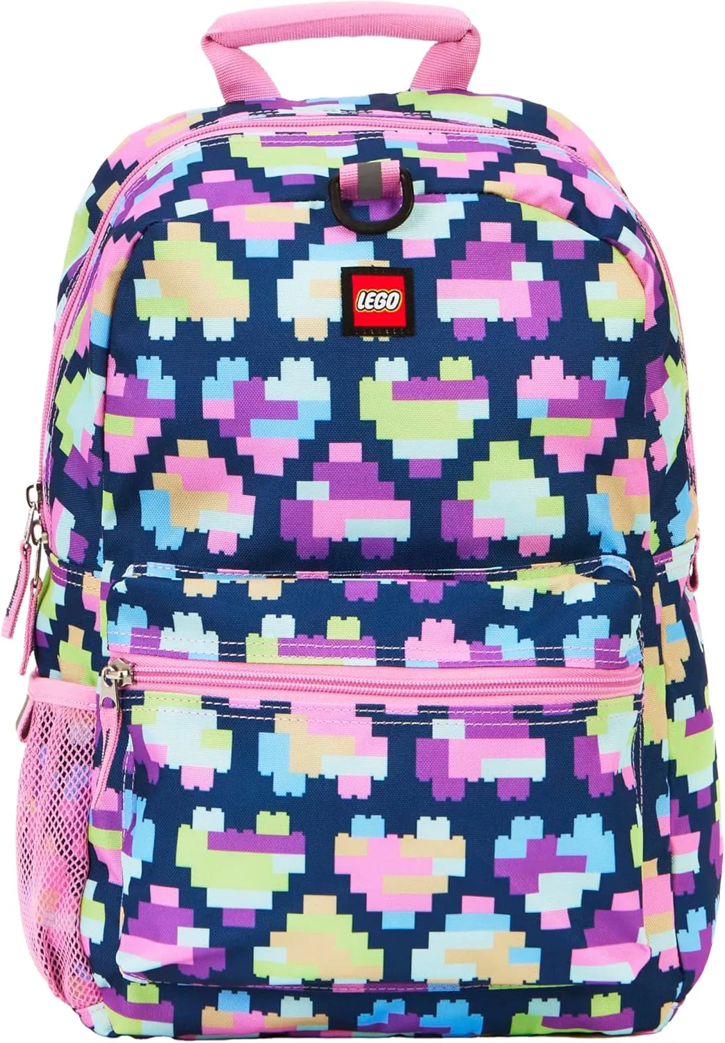 LEGO ICONIC PRINTS BACKPACK - NEON BRICK HEARTS
