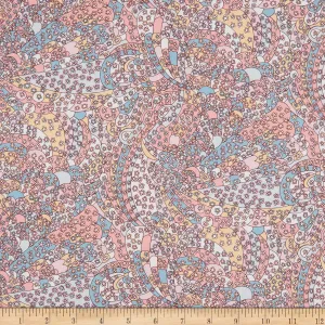 Liberty Fabrics Tana Lawn Carnaby Patchwork Pink/Multi, Fabric by The Yard