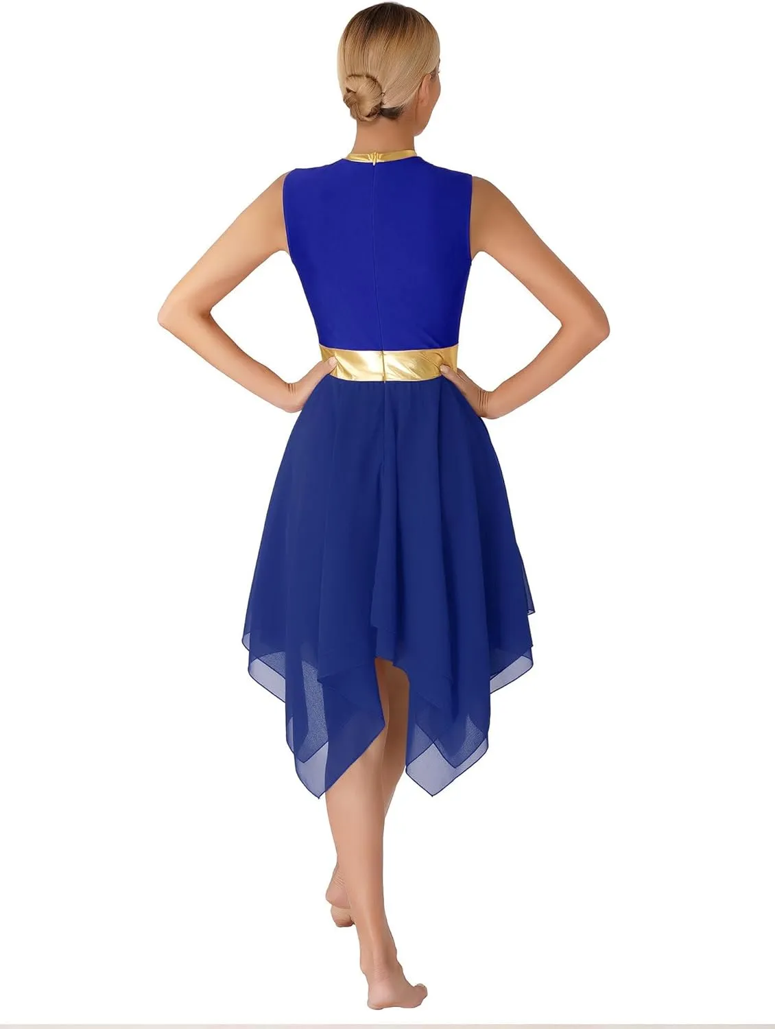 Linjinx Praise Dance Dresses for Women Church Worship Liturgical Dancewear Tunic Lyrical Dance Dress