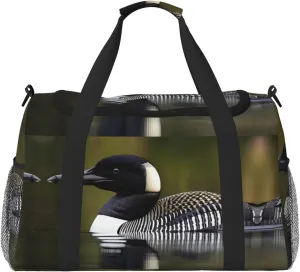 Loon Nature Bird print Carry on Bag Underseat forTraveling Personal Item Bag Travel Duffel Bag Gym Bag for Women Men