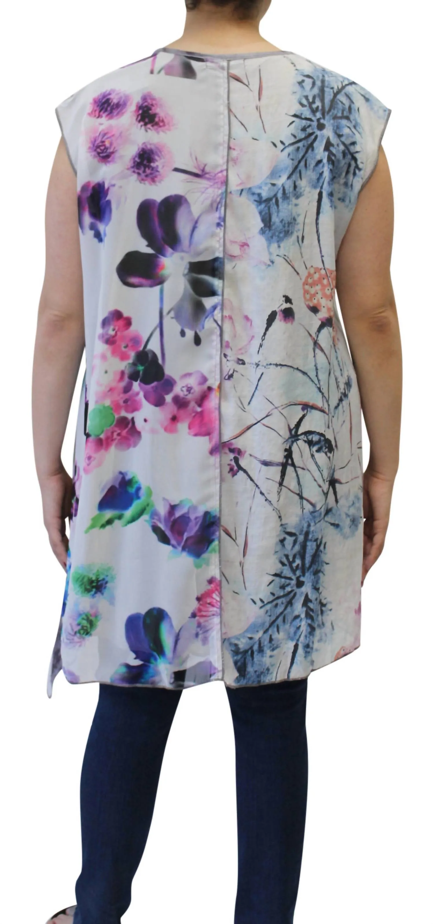 Lv Collection - Flower Sleeveless Patchwork Top