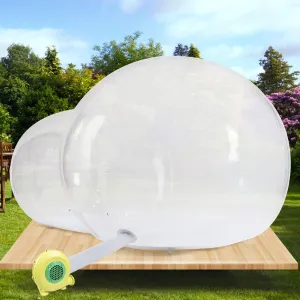 LYNICESHOP Inflatable Bubble House, Inflatable Home Tent House Luxury Dome Camping Air Bubble Party Outdoor Inflatable Bubble Tent with Blower for Camping, Music Festival, Stargazing (3-5 People)