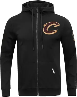 Mens NBA Classic Chenille Cotton Double Knit Full Zip Hoodie