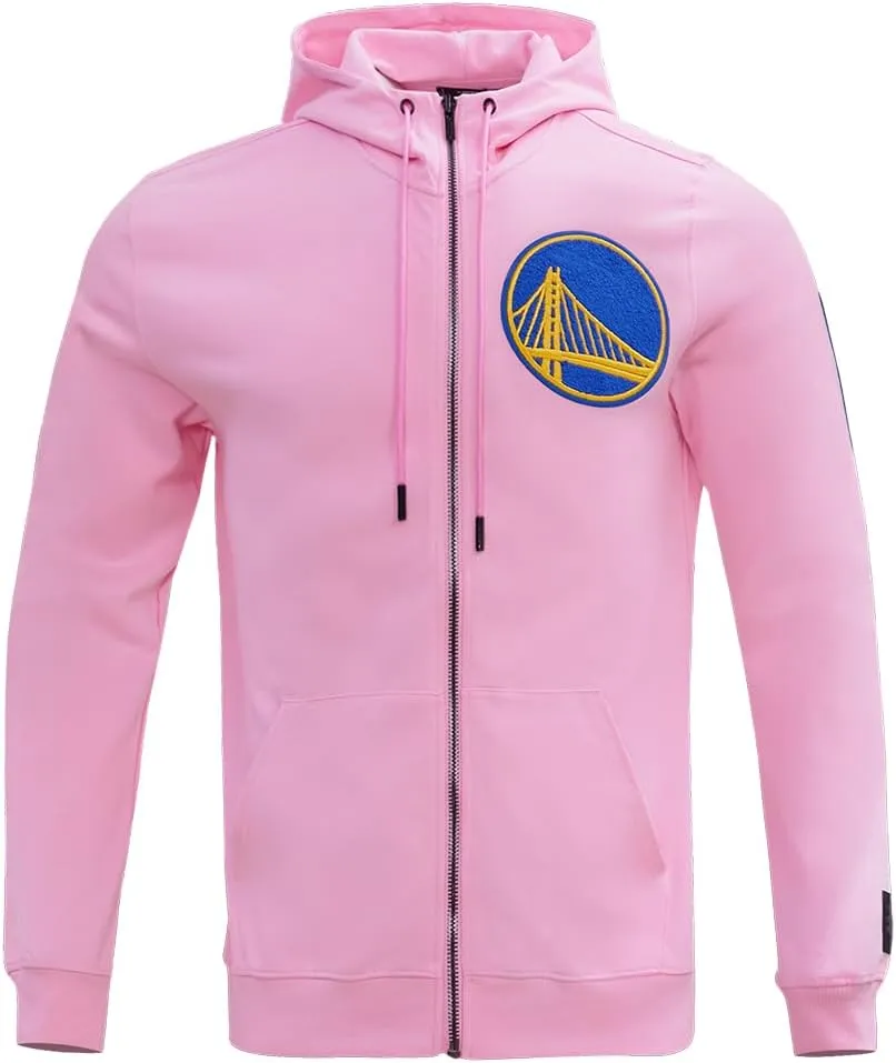 Mens NBA Classic Chenille Cotton Double Knit Full Zip Hoodie
