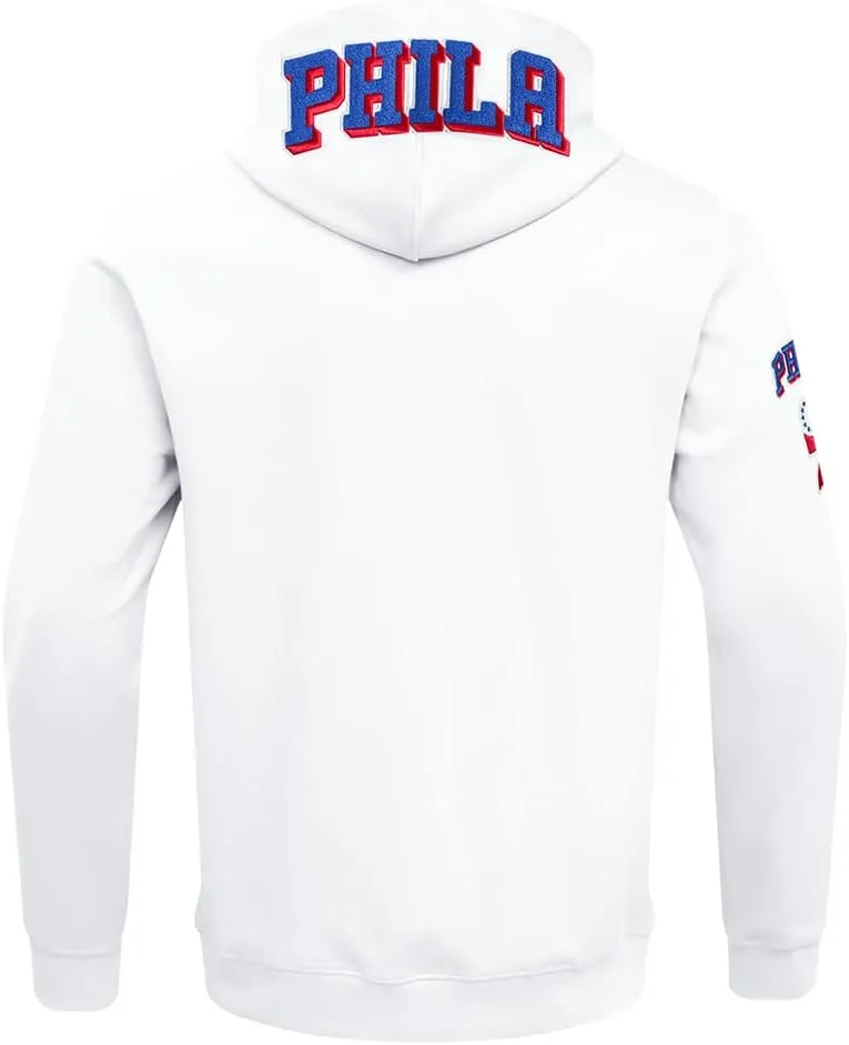 Mens NBA Classic Chenille Cotton Double Knit Full Zip Hoodie