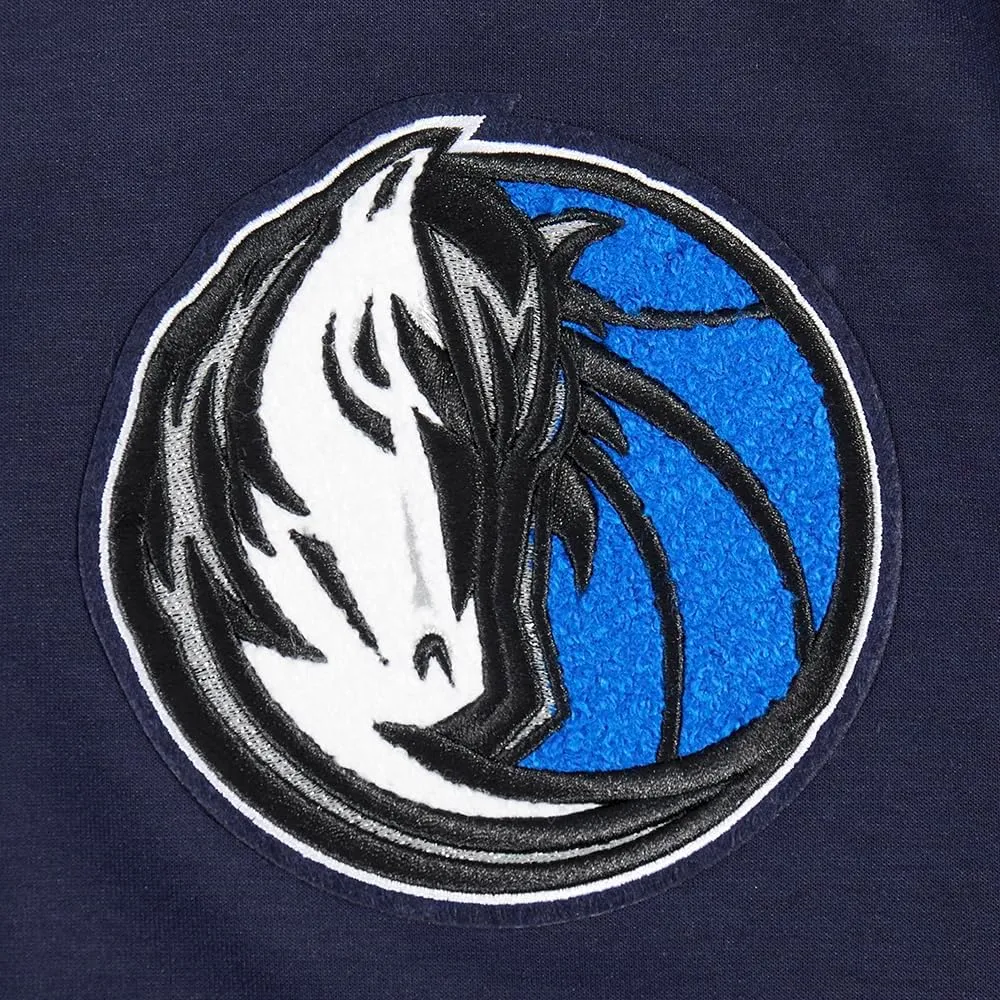 Mens NBA Classic Chenille Cotton Double Knit Full Zip Hoodie