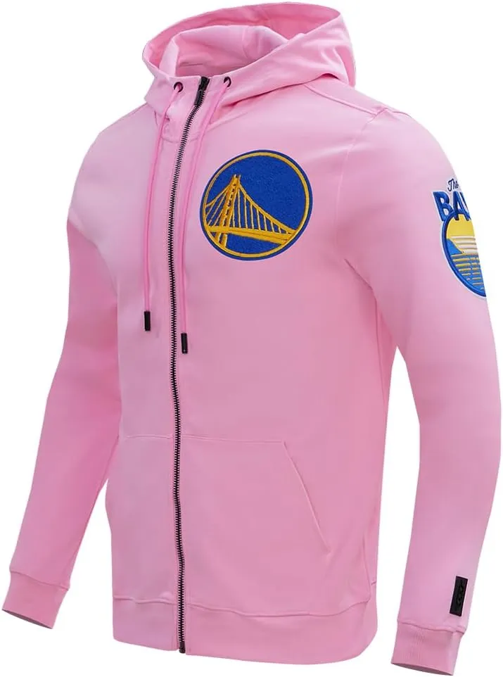 Mens NBA Classic Chenille Cotton Double Knit Full Zip Hoodie