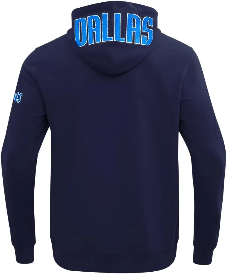 Mens NBA Classic Chenille Cotton Double Knit Full Zip Hoodie