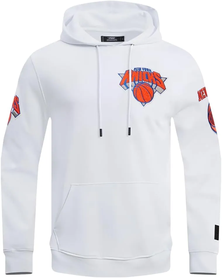 Mens NBA Classic Chenille Pull Over Hoodie