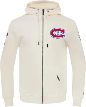 Mens NHL Classic Chenille Full Zip Hoodie