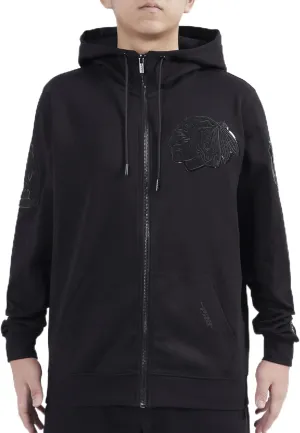 Mens NHL Classic Chenille Full Zip Hoodie