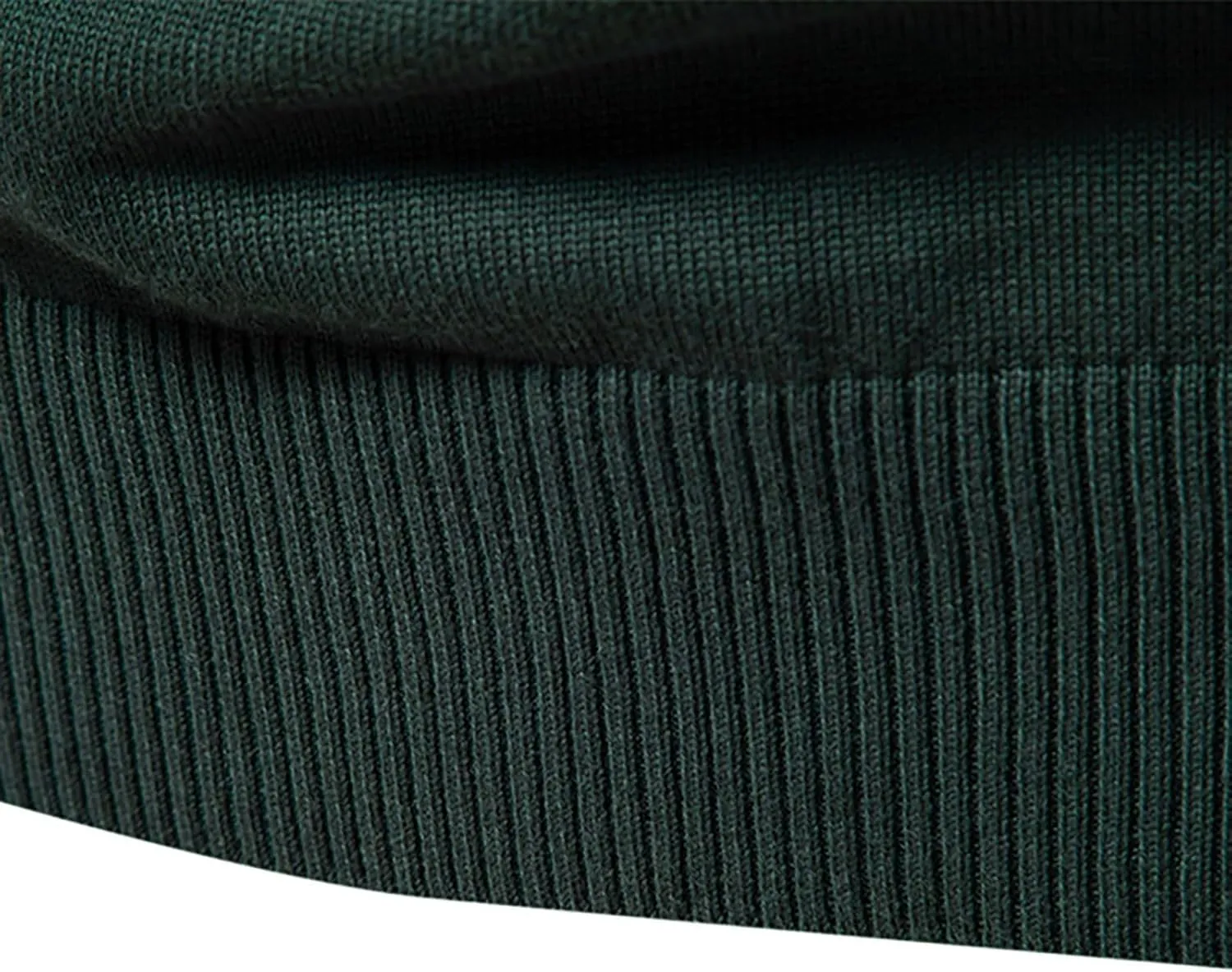 Mens Quarter Zip Sweater Striped Print Turtleneck Pullover Sweater Winter Long Sleeve Business Casual Knit Polo Shirt