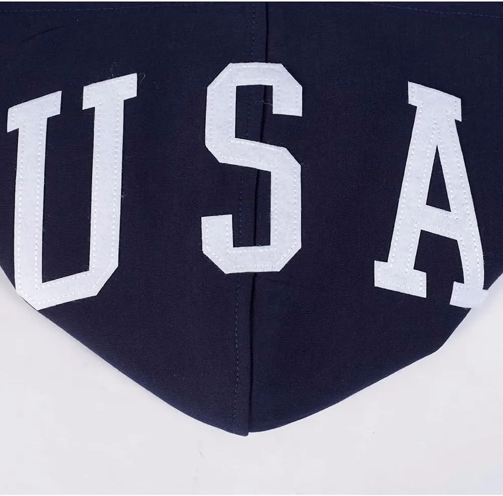 Men's Ussf USWNT Soccer Classic Chenille Standard Double Knit Pullover Hoodie