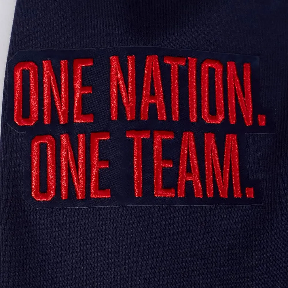 Men's Ussf USWNT Soccer Classic Chenille Standard Double Knit Pullover Hoodie