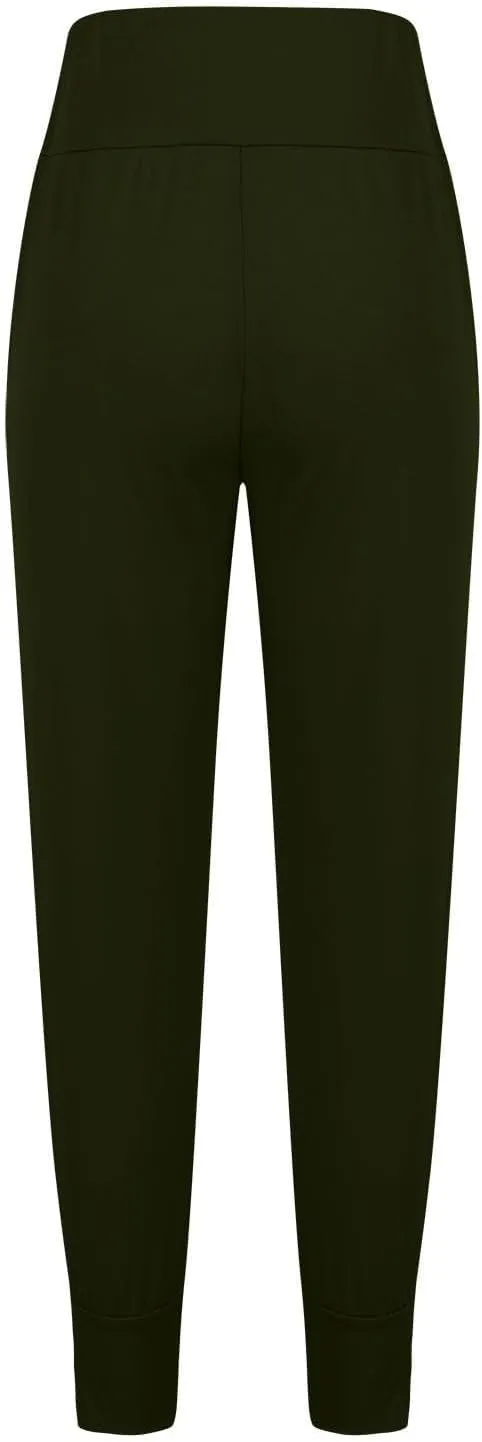 Miyaomn Casual Yoga Joggers for Women High Waisted Athletic Workout Sweatpants Tapered Active Comfy Lounge Pants with Pockets