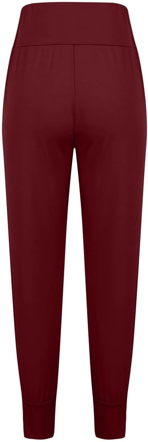 Miyaomn Casual Yoga Joggers for Women High Waisted Athletic Workout Sweatpants Tapered Active Comfy Lounge Pants with Pockets
