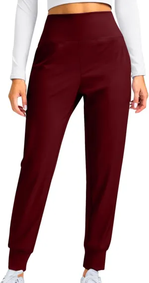 Miyaomn Casual Yoga Joggers for Women High Waisted Athletic Workout Sweatpants Tapered Active Comfy Lounge Pants with Pockets