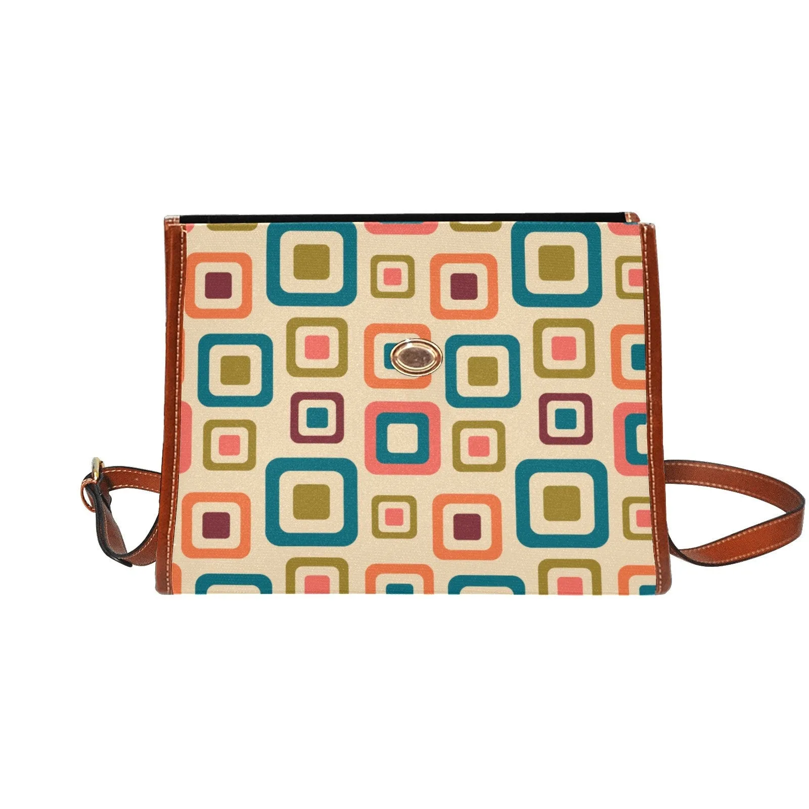 Mod Handbag, Vintage Handbag Style, 60s inspired Purse, Retro Satchel, Vintage Style Handbag, Vintage Purse, Geometric Handbag, Retro Purse