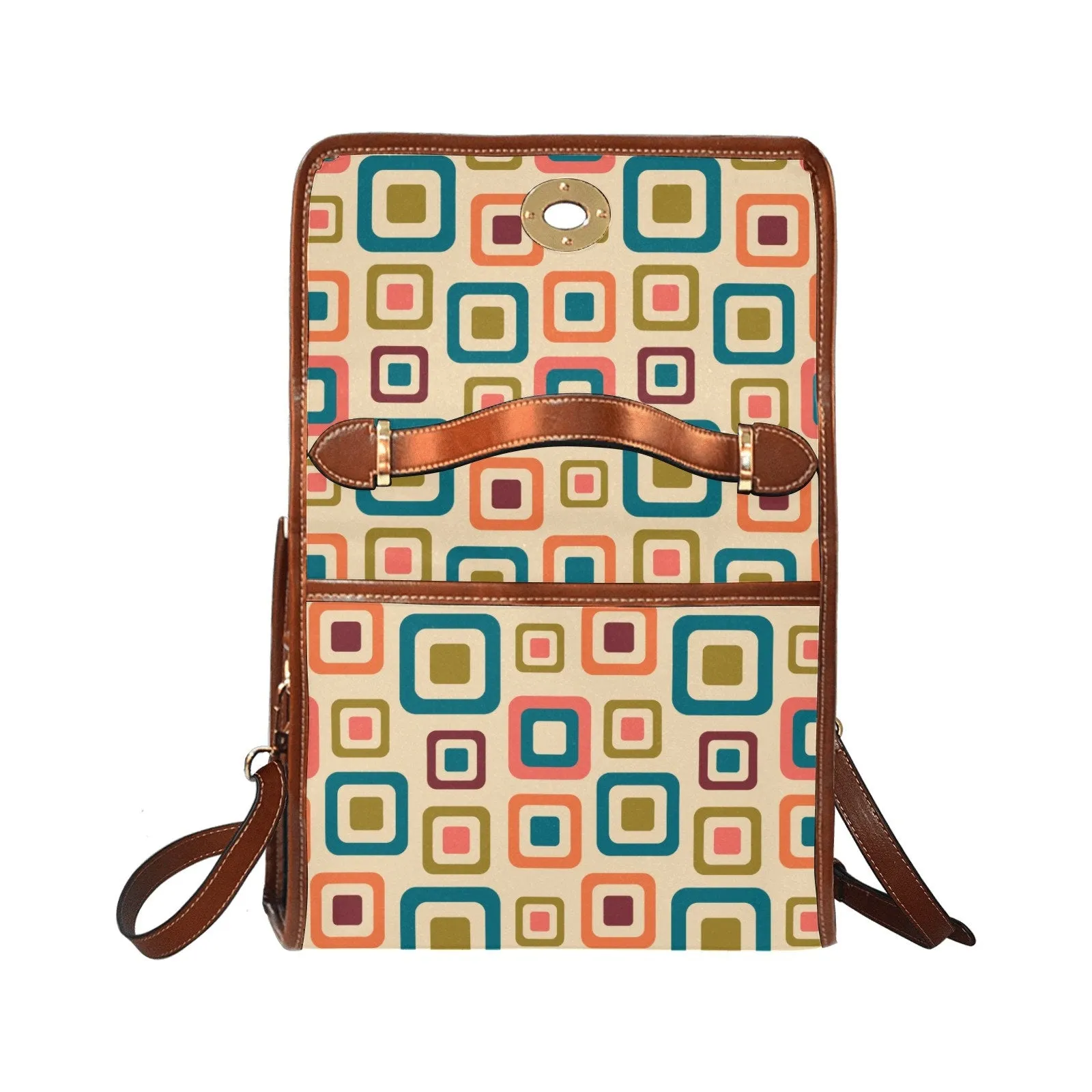 Mod Handbag, Vintage Handbag Style, 60s inspired Purse, Retro Satchel, Vintage Style Handbag, Vintage Purse, Geometric Handbag, Retro Purse