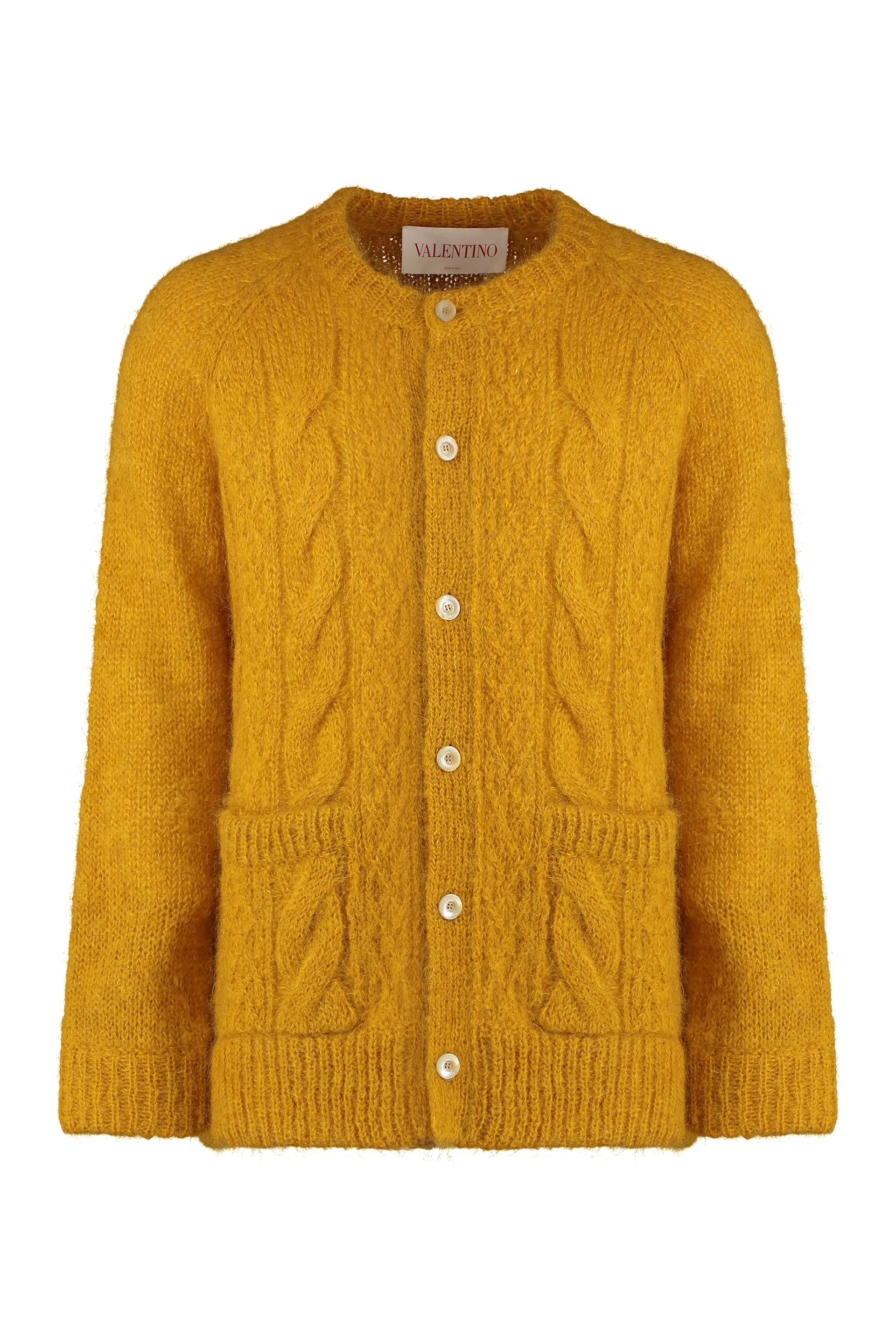Mohair-blend cardigan