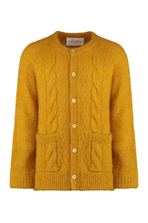 Mohair-blend cardigan