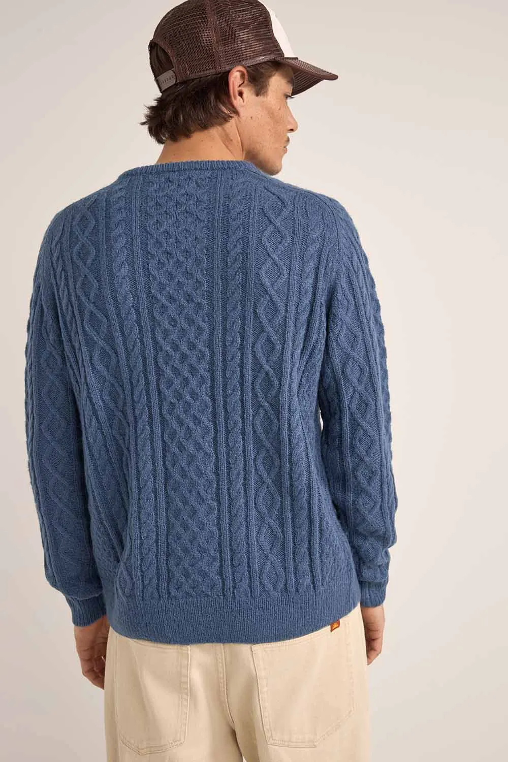 MOHAIR FISHERMANS KNIT Slate