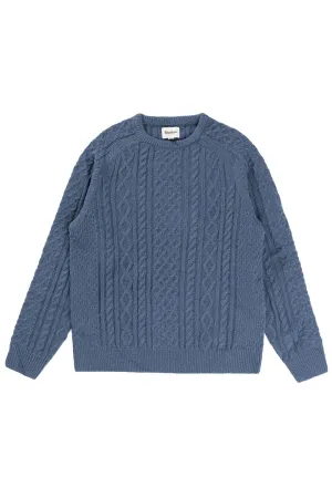MOHAIR FISHERMANS KNIT Slate