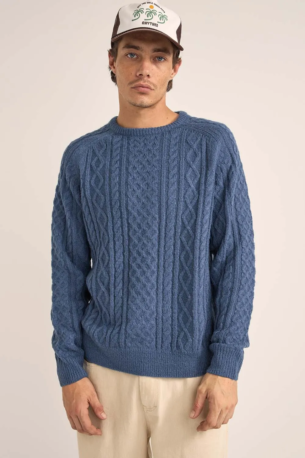 MOHAIR FISHERMANS KNIT Slate