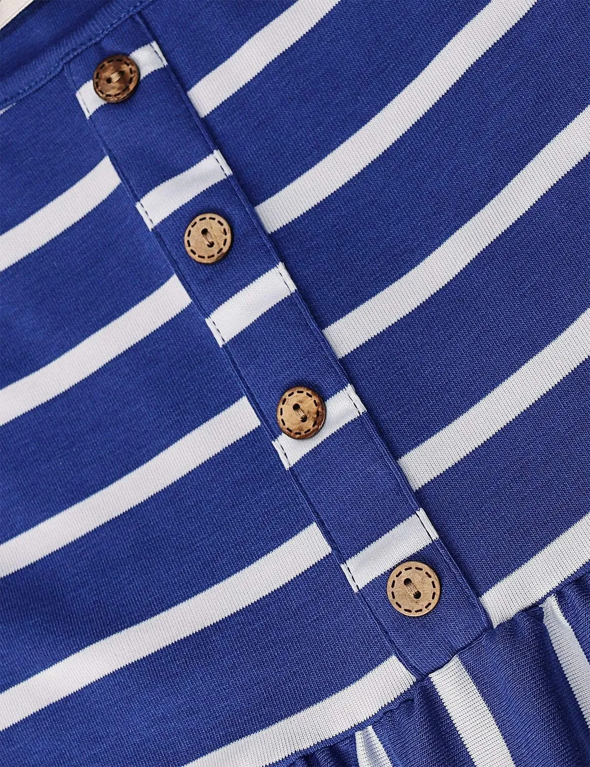 MOQIVGI Womens Spaghetti Strap Button Detail Pleated Summer Casual Stripe Dresses