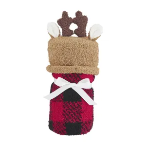 Mud Pie Reindeer Swaddle & Hat Set