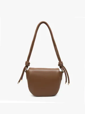 Mumbai Shaped Shoulder Bag w/ Knotted Accents