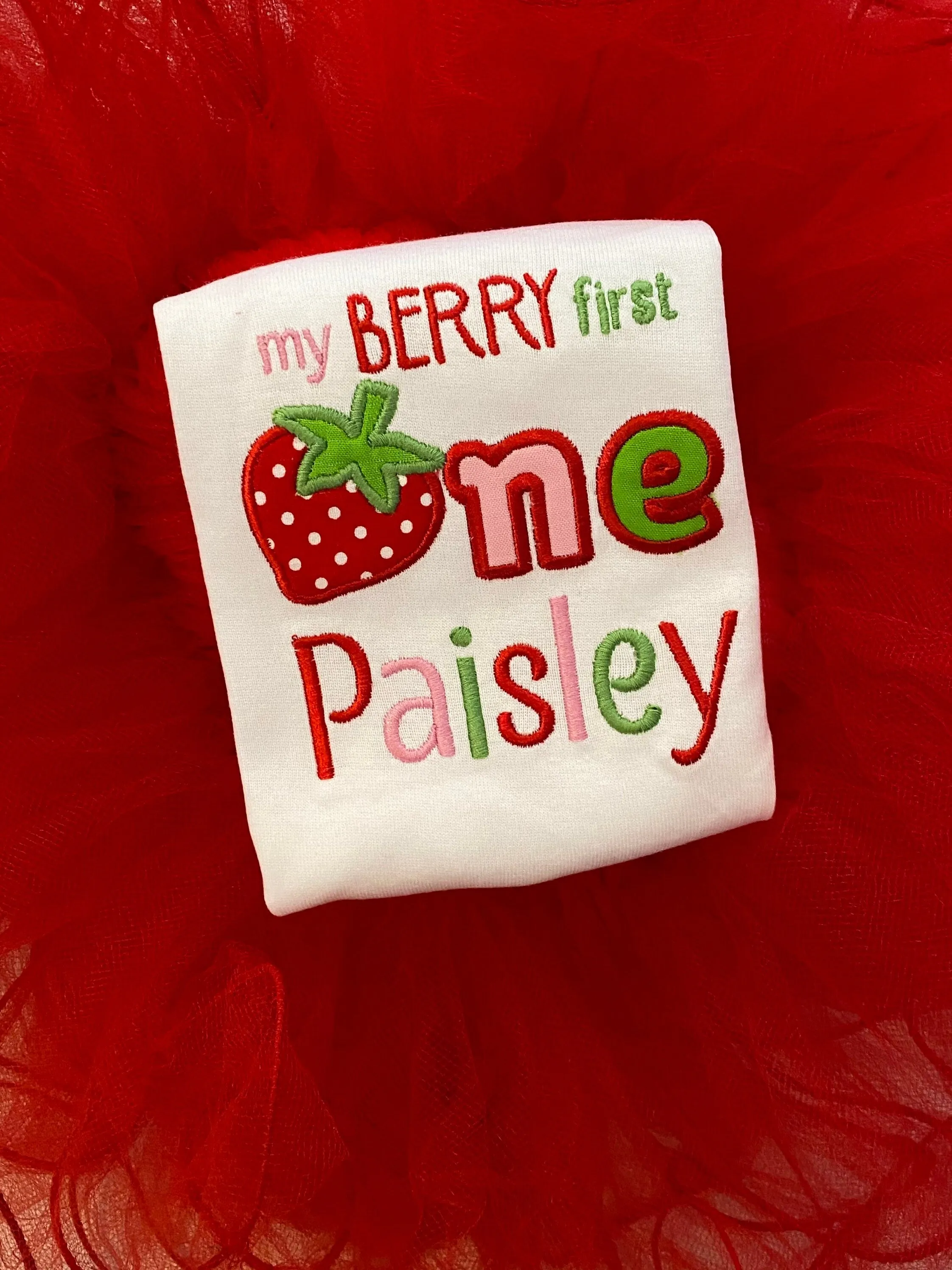 My Berry First One Cupcake Tutu dress birthday outfit  Onesie and tutu set first birthday Strawberry personalized gift applique smash cake