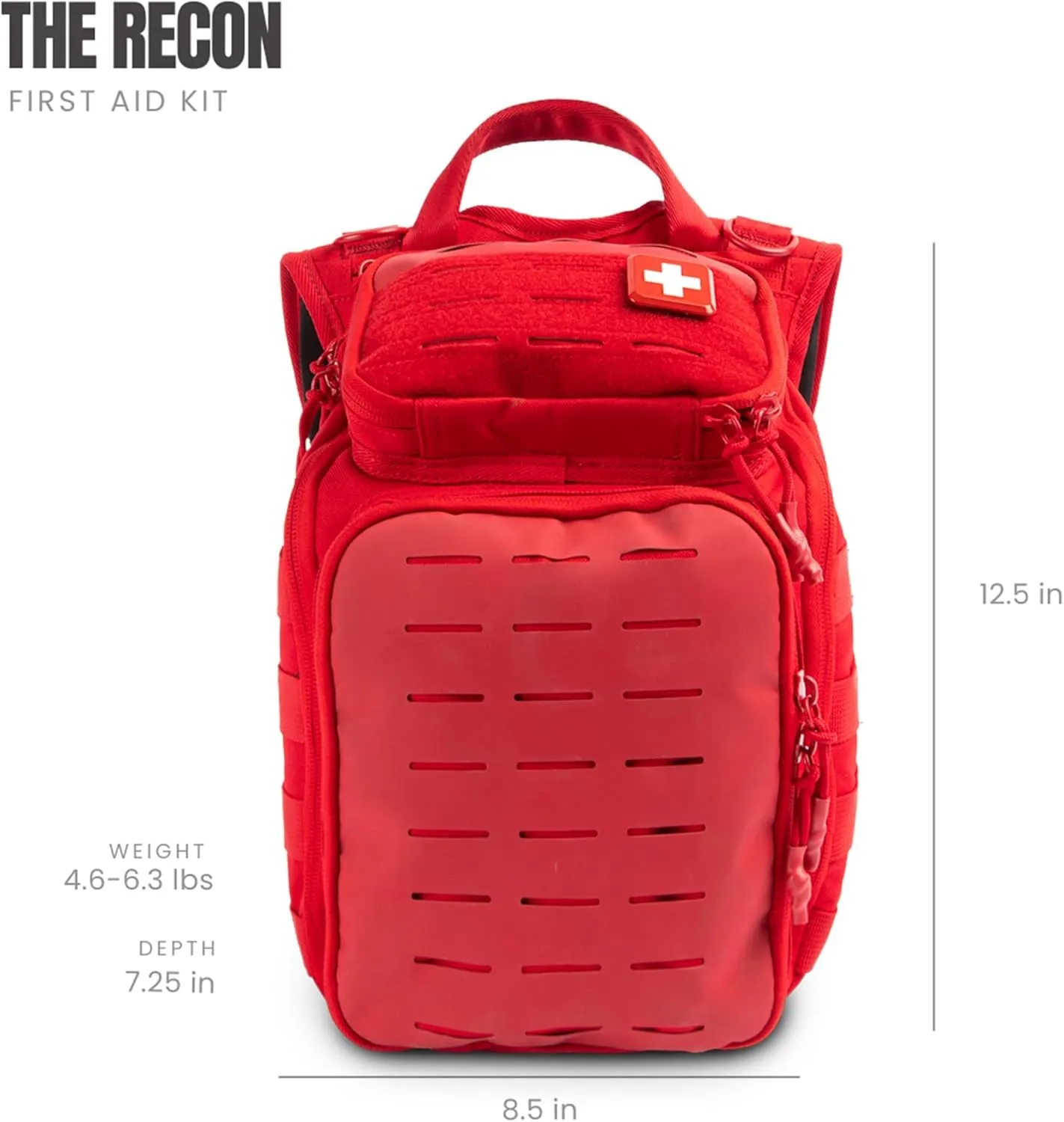 My Medic Recon Standard - HSA FSA First Aid Kit - 200  First Aid and Survival Essentials, Supplies, & Must Have IFAK for Home, Car, Office or Business - Red