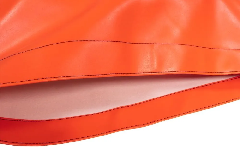 Mytee Products Orange 12" Turbo Saver Exhaust Cover & 21" Rubber Snap Tie w/Hook - Weather Resistant PVC Turbo Cover to Protect Equipment at High Speeds & Excessive Airflow During Transport