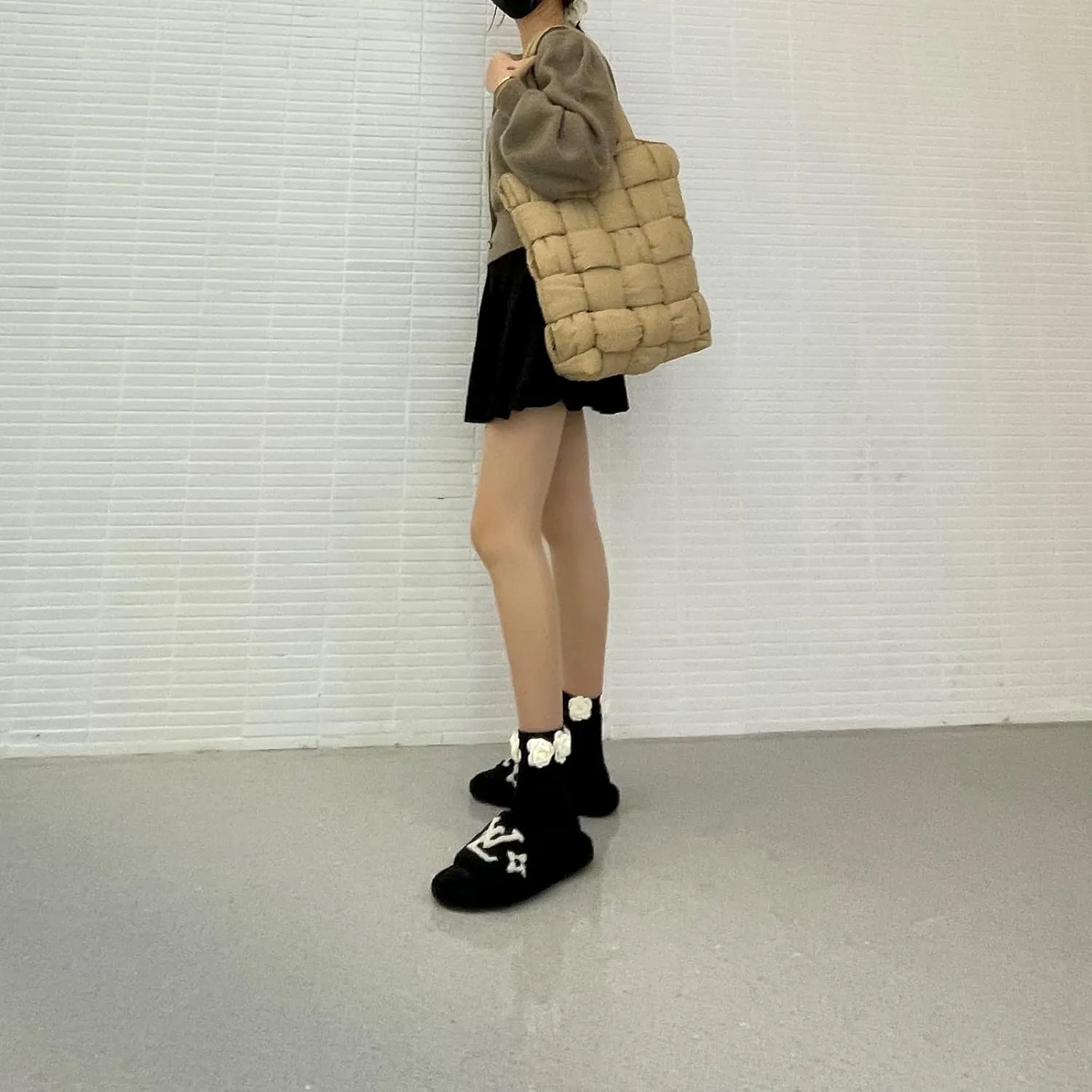 NAARIIAN Shoulder bags for women, Light-weight small puffer purses waterproof, hand-woven puffy bag crossbody handbag