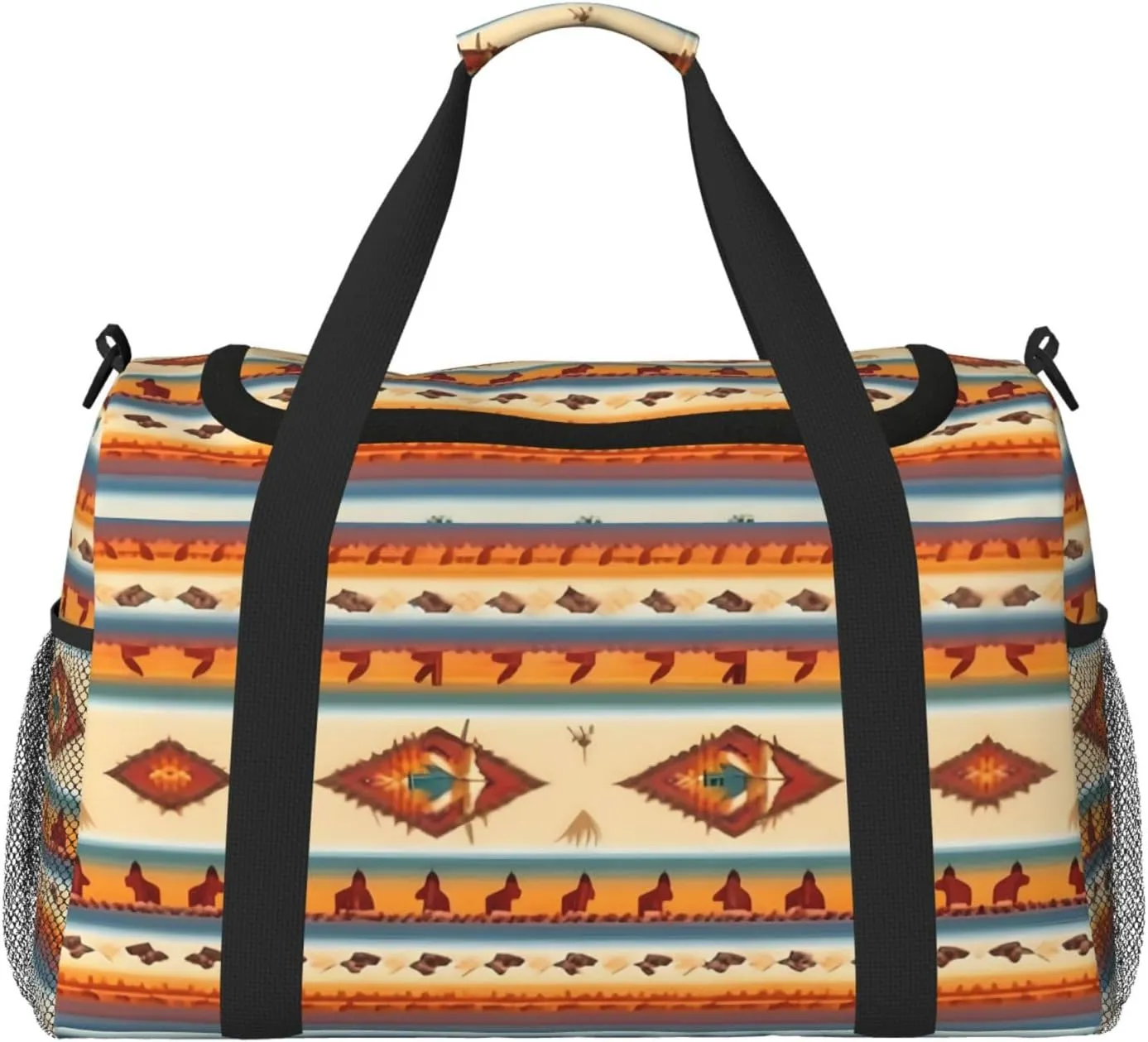 Native American print Carry on Bag Underseat forTraveling Personal Item Bag Travel Duffel Bag Gym Bag for Women Men