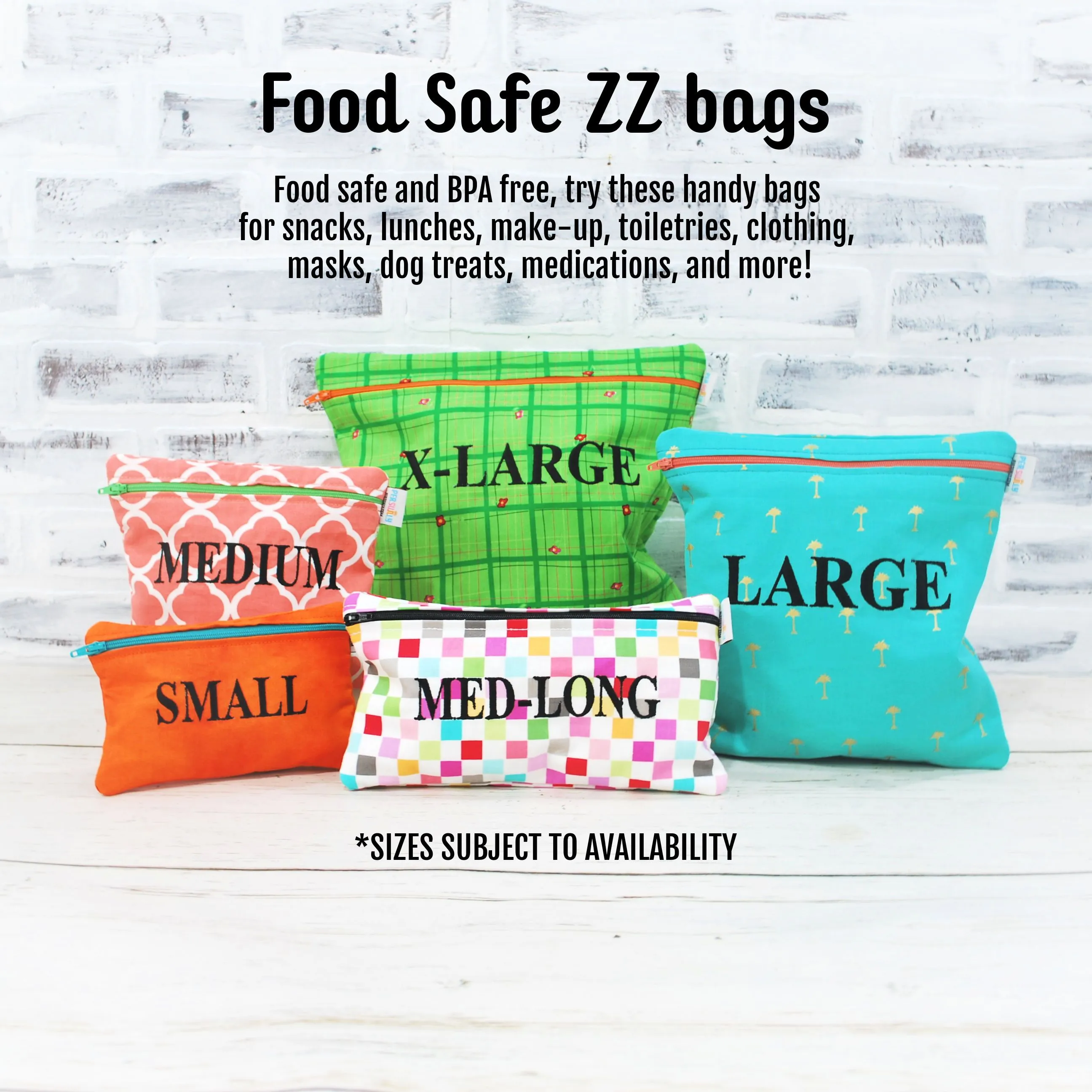 Nautical Patchwork Food Safe Personalized Reusable Bag
