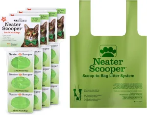Neater Pets Neater Scooper Standard Size Refill Bags for Standard Neater Scooper Litter Scoop with Bags (12 Boxes, 180 Count)