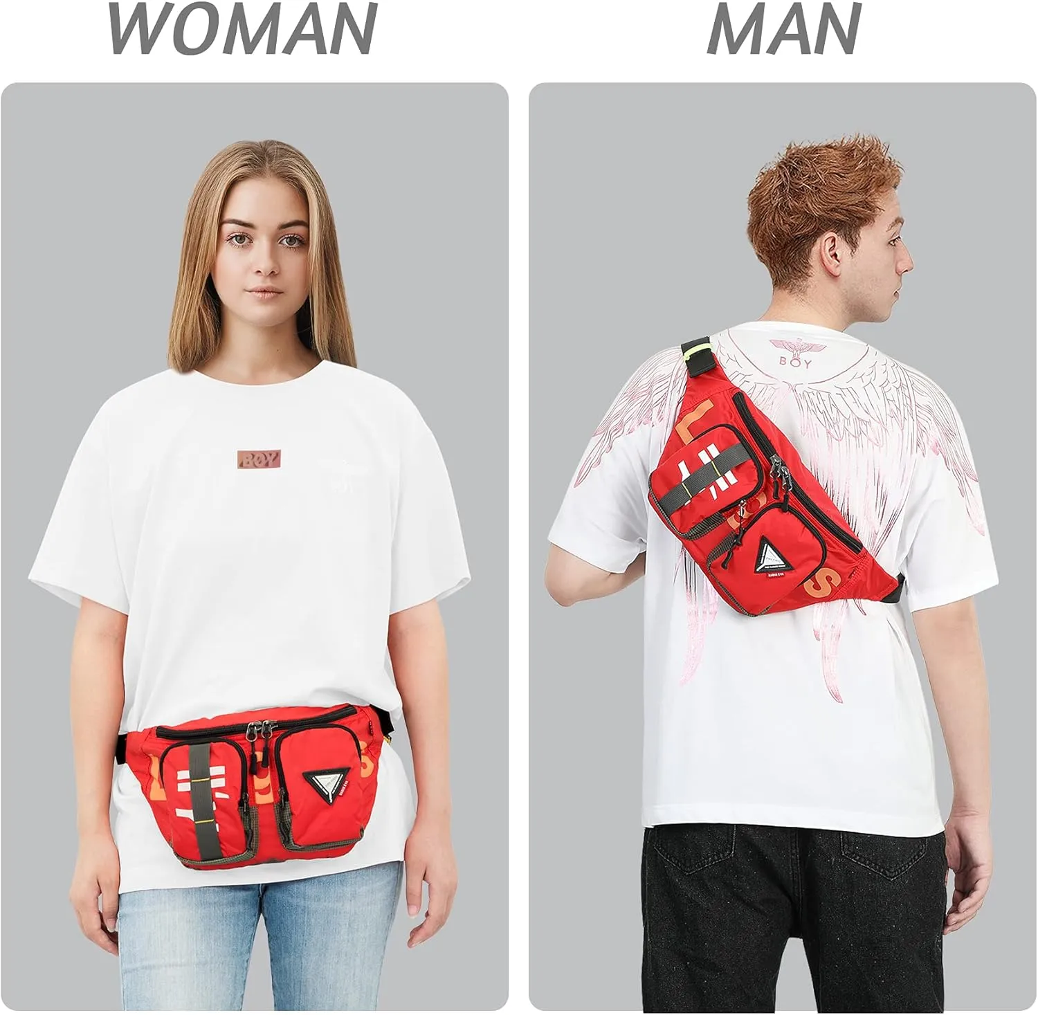 Neon Genesis Evangelion Crossbody Shoulder Bags -Waist Bag With a Built-in Rain Cover